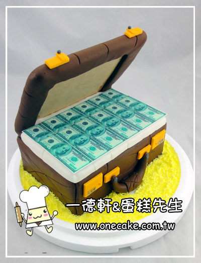金钱,钞票 参考图片(钞票可食用 钞票皮箱2号蛋糕(美金(进口翻糖